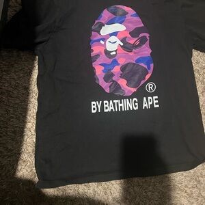 BAPE Black T-Shirt with Iconic Logo